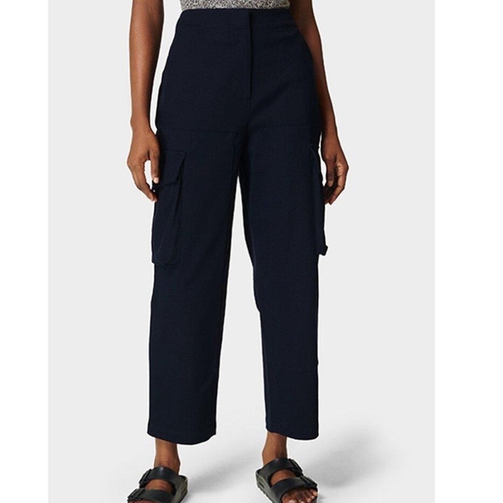 NWT Sweaty Betty Atlas Cargo Trousers Size M French Navy Blue